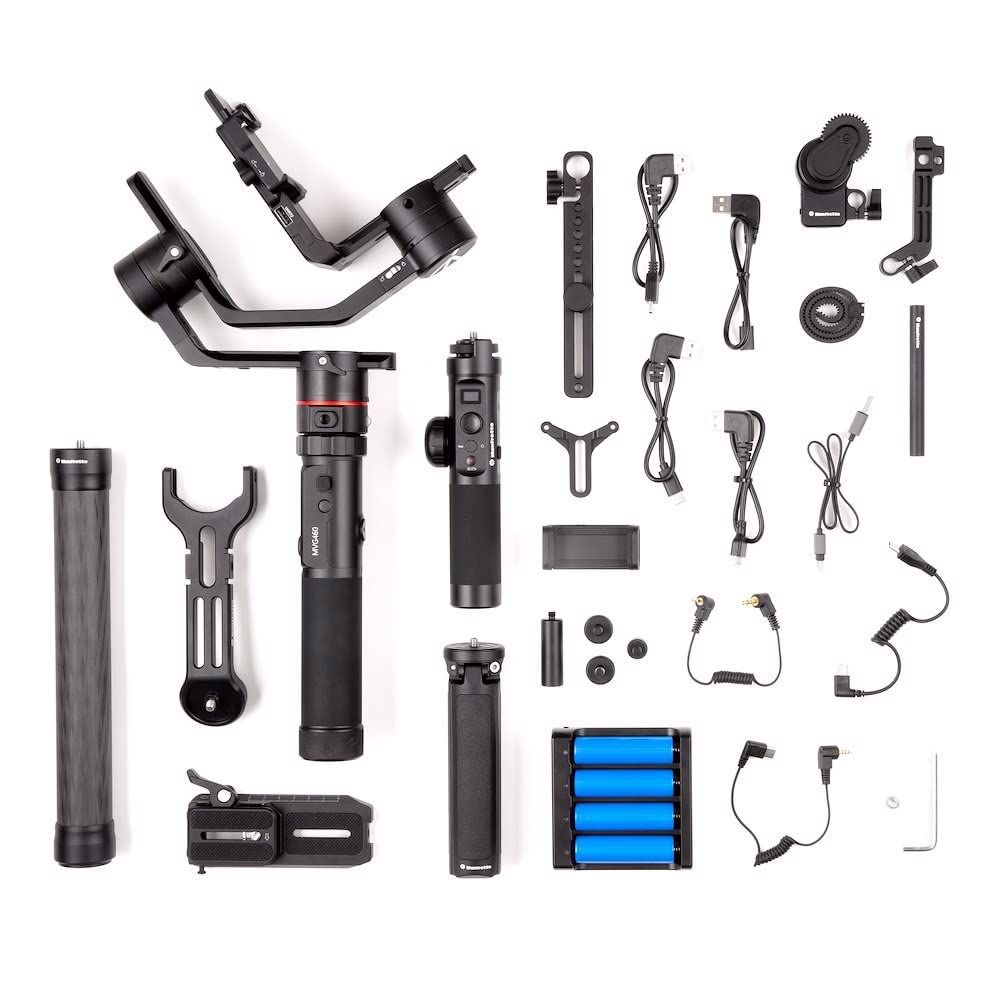 Manfrotto MVG460FFR 3-Axis Professional Gimbal Stabilizer for DSLR Cameras - Portable Pro Kit, Holds up to 10.1 lbs - Perfect for Photographers, Vloggers & Content Creators - Ideal for Travel Vlogging, Wedding Filming & Action Shots