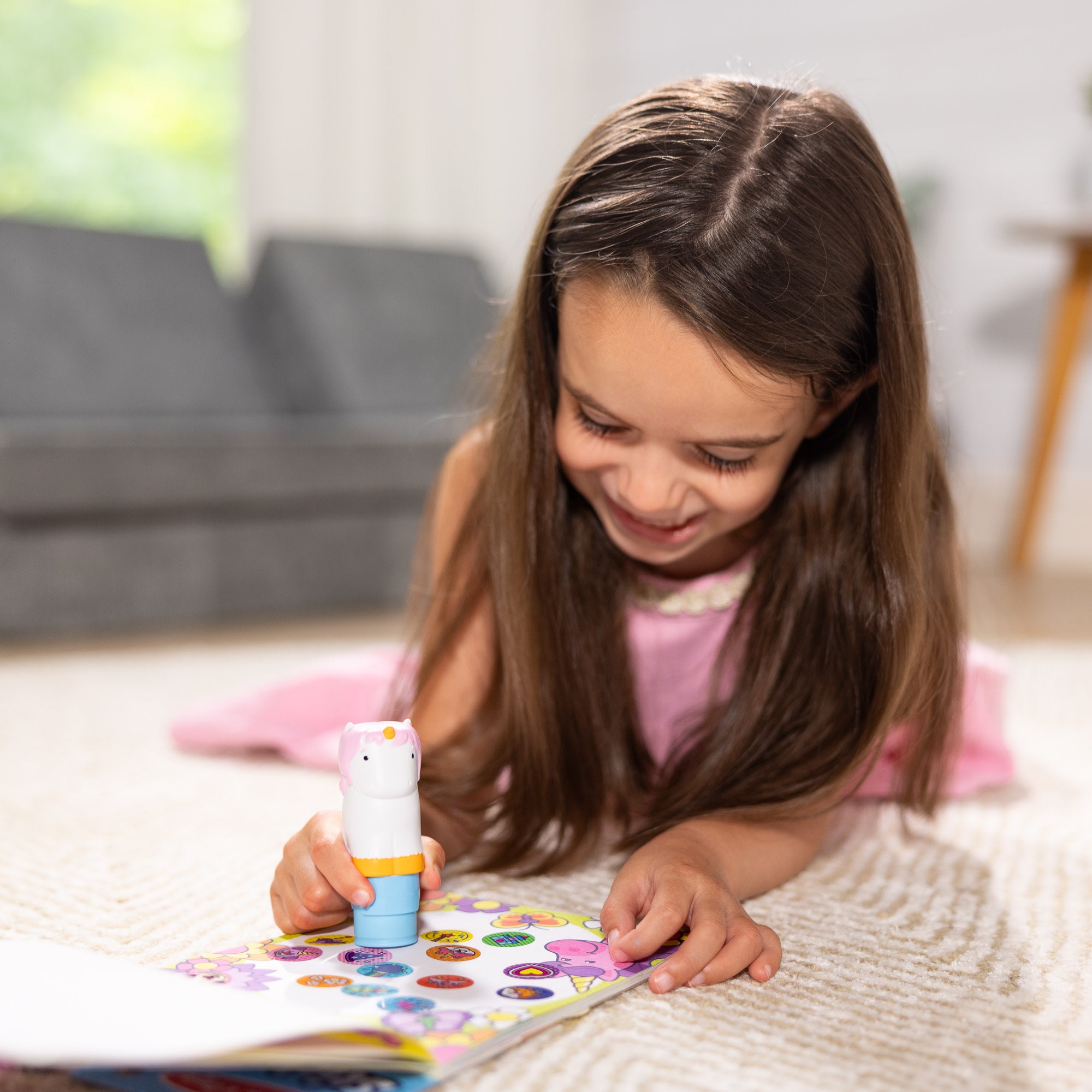 Sticker WOW!™ Activity Pad & Sticker Stamper - Unicorn Themed Creative Play Set for Kids | Perfect for Arts & Crafts, Birthday Parties & Travel Activities