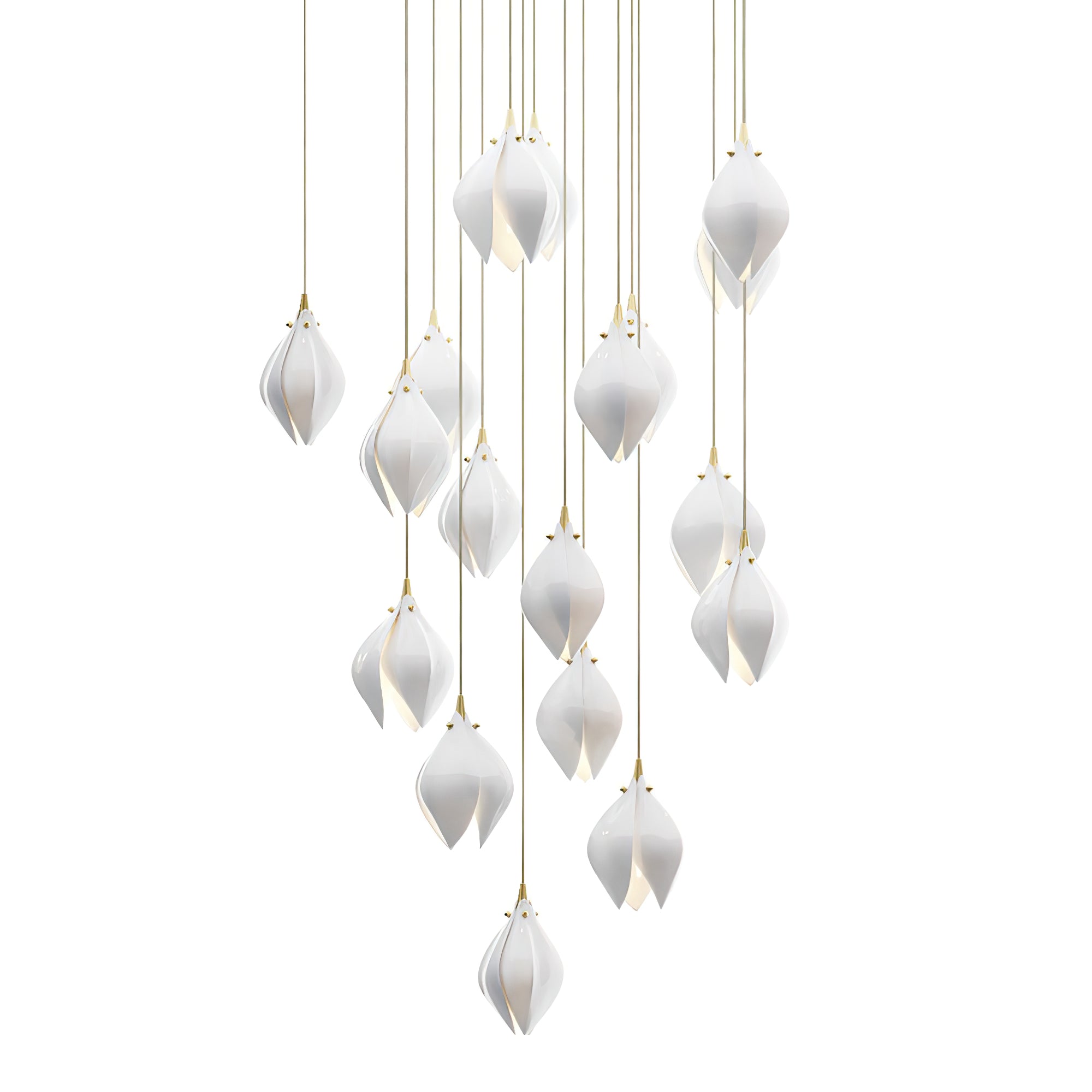Celeste Flora Pendant Light - Modern Floral Glass Ceiling Lamp for Dining Room, Kitchen Island & Bedroom Lighting - Elegant Hanging Chandelier for Home Decor