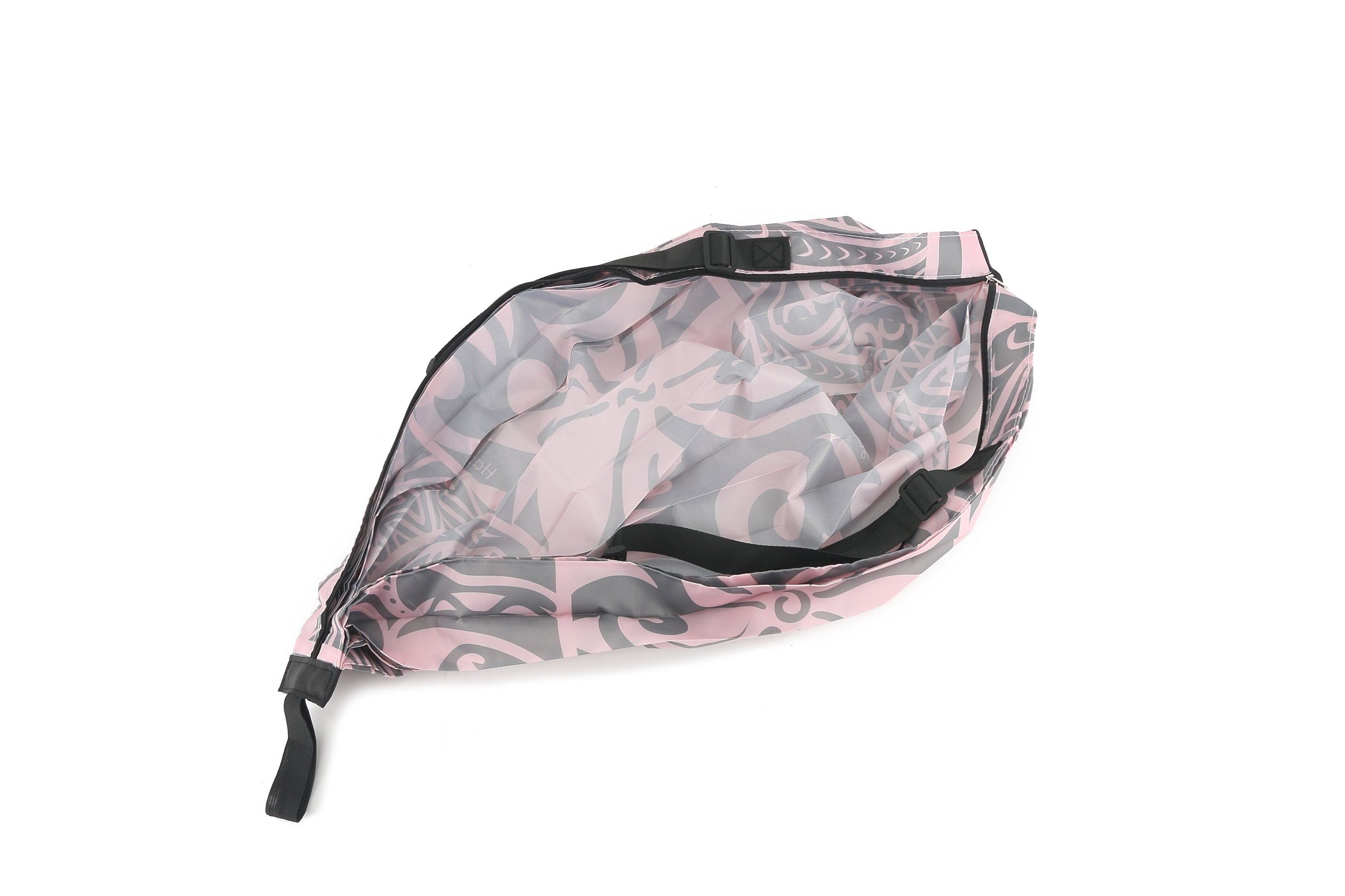 Foldable Travel Bag Jazmine Tapa Tiare Grey - Lightweight & Compact Carry-On for Vacation, Beach, Shopping & Daily Commute