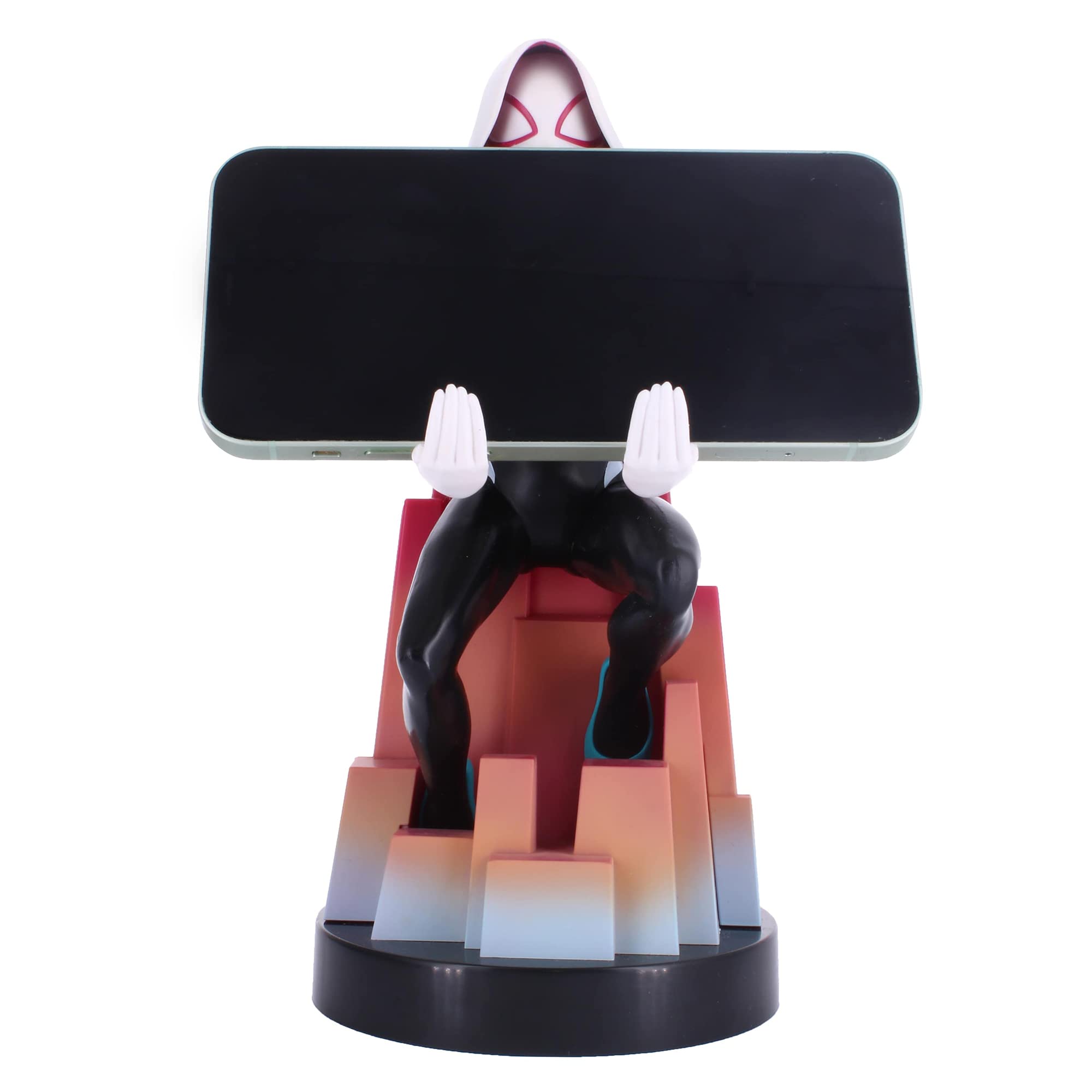 Original Licensed Spider-Gwen Gaming Phone Stand with Controller Holder - Cable Management Desk Organizer for PS5, Xbox & Mobile Gaming Setup | Perfect Gift for Marvel Fans & Gamers