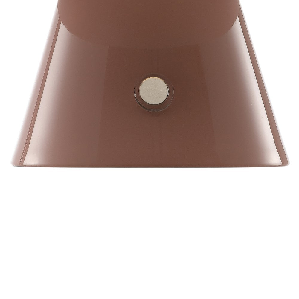 Porcini 7 Contemporary Bohemian Rechargeable Cordless Iron LED Mushroom Table Lamp - Modern Home Decor for Bedroom, Living Room & Office Lighting