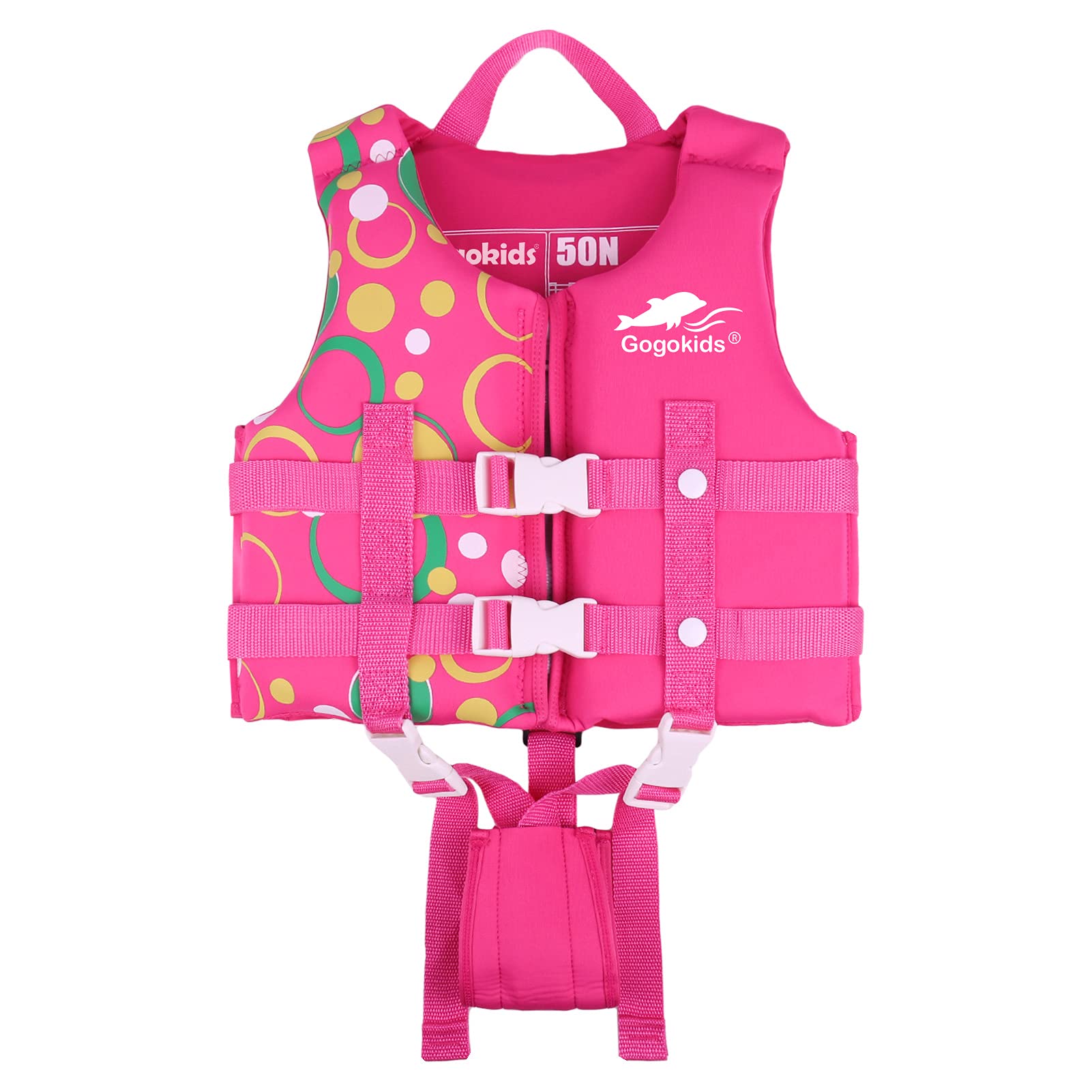 Gogokids Kids Swim Vest for Toddlers 1-9 Years, Boys & Girls Float Jacket 20-70lbs - Training Swimwear for Pool, Beach & Water Safety