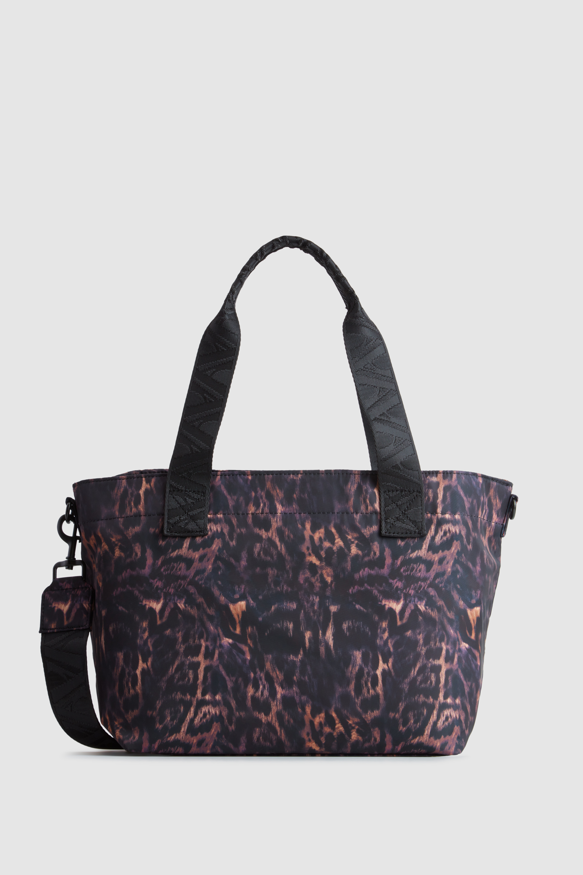 Stylish Gia Nylon Leopard Print Tote Bag for Women - Fashionable Large Shoulder Bag for Work, Travel & Shopping