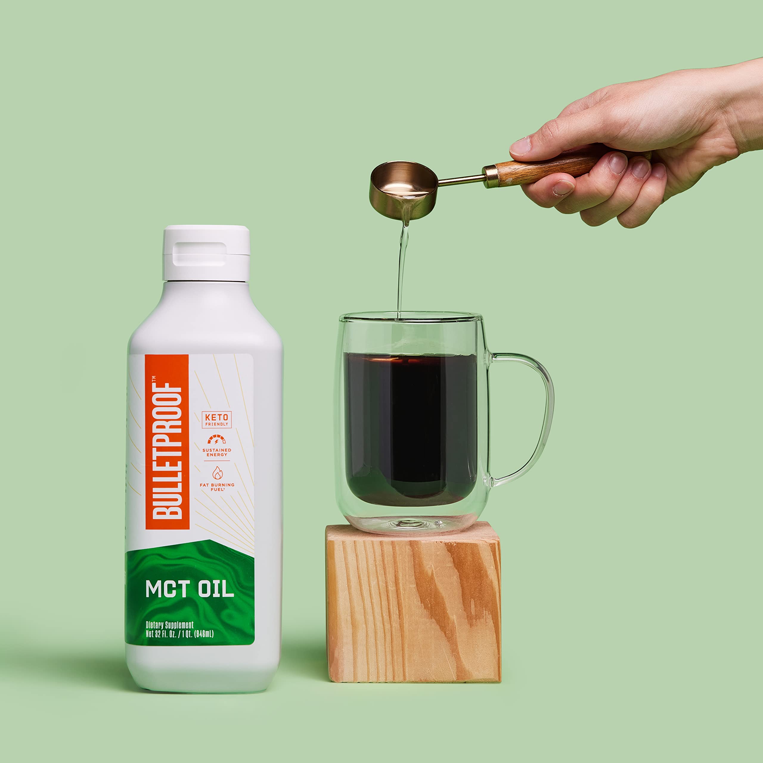 Bulletproof XCT MCT Oil with C10 & C8 | 32oz Unflavored Collagen Protein Powder | 18g Protein | 42.3oz | Perfect for Keto Diet, Coffee Boost & Post-Workout Recovery