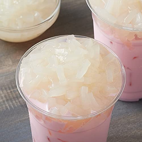 Premium Coconut Jelly Dessert Topping | Nata de Coco | Buddha Bubbles Boba | Perfect for Bubble Tea, Yogurt, Ice Cream & Fruit Salads