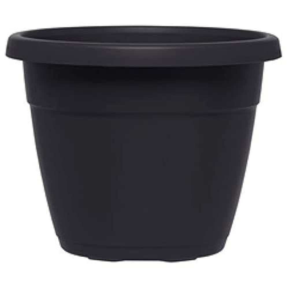 EMSA 21cm Plastic Flower Pot Tray in Granite Grey - Durable Plant Saucer for Indoor/Outdoor Use - Perfect for Balconies, Gardens & Urban Spaces (Model 517612)