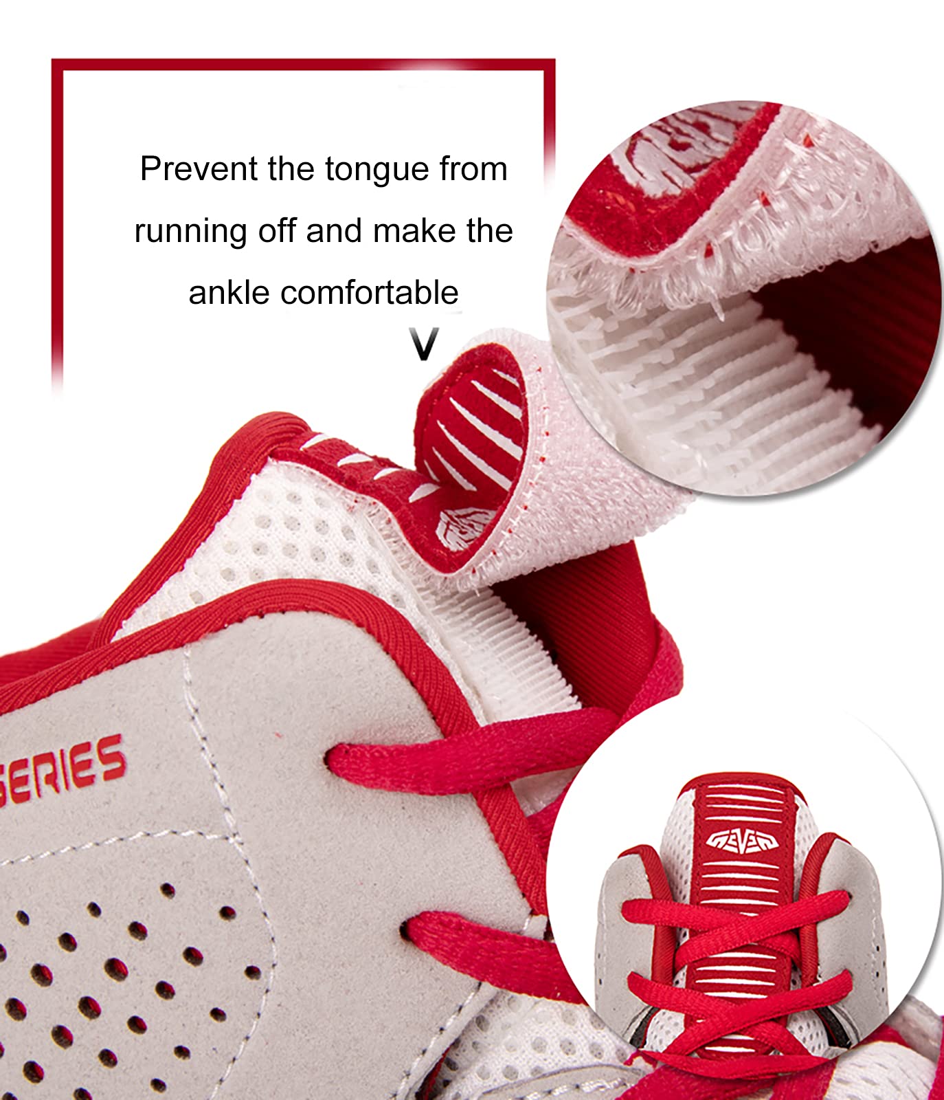 Professional High Grip Men's Wrestling & Boxing Shoes - Breathable Non-Slip Sports Training Shoes for Weightlifting, Squats & Gym Workouts - Blue/Red - Ideal for MMA, CrossFit & Combat Training
