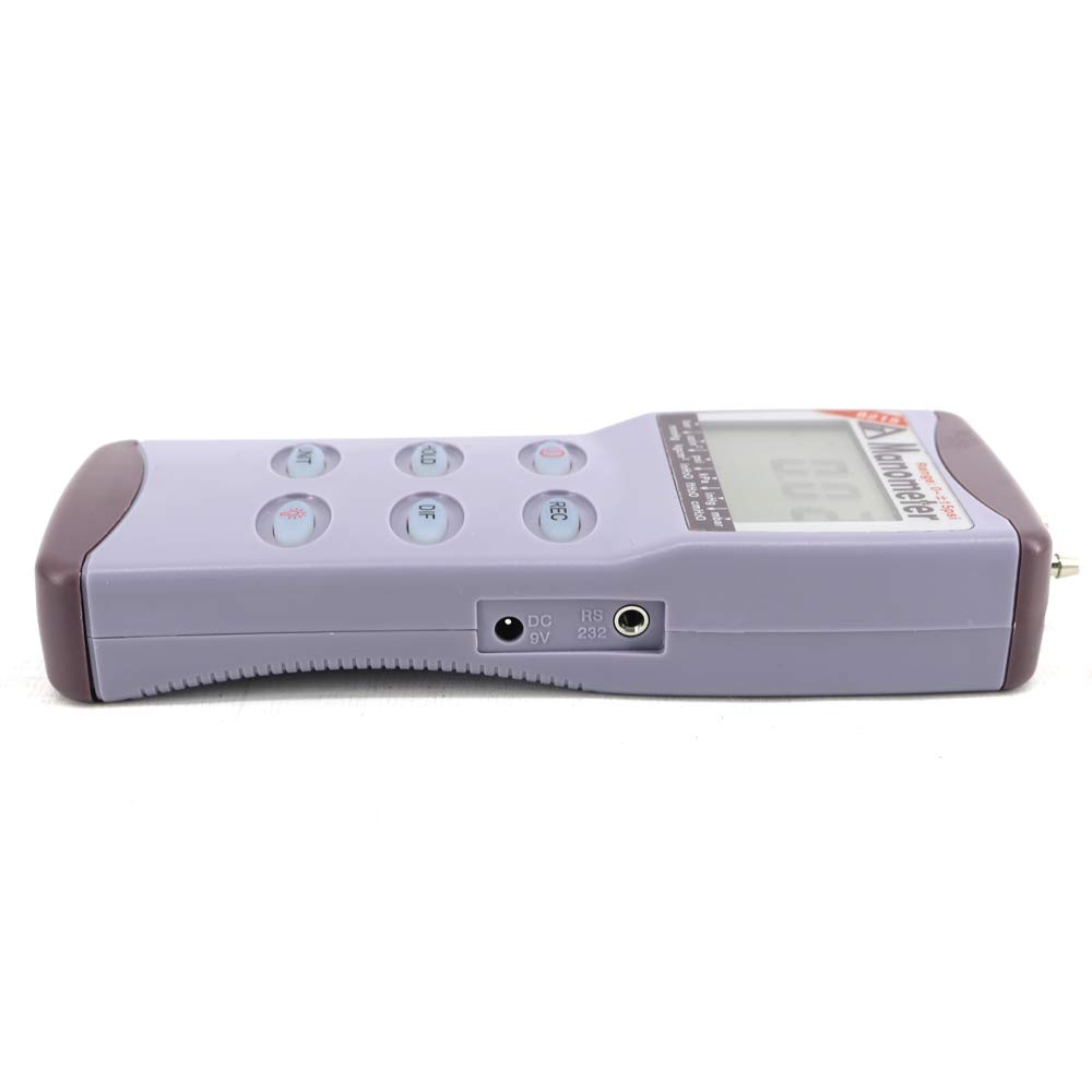 AZ8215 Portable Pressure Tester 15 PSI Digital Manometer - Accurate Differential Pressure Meter for HVAC, Automotive & Industrial Use