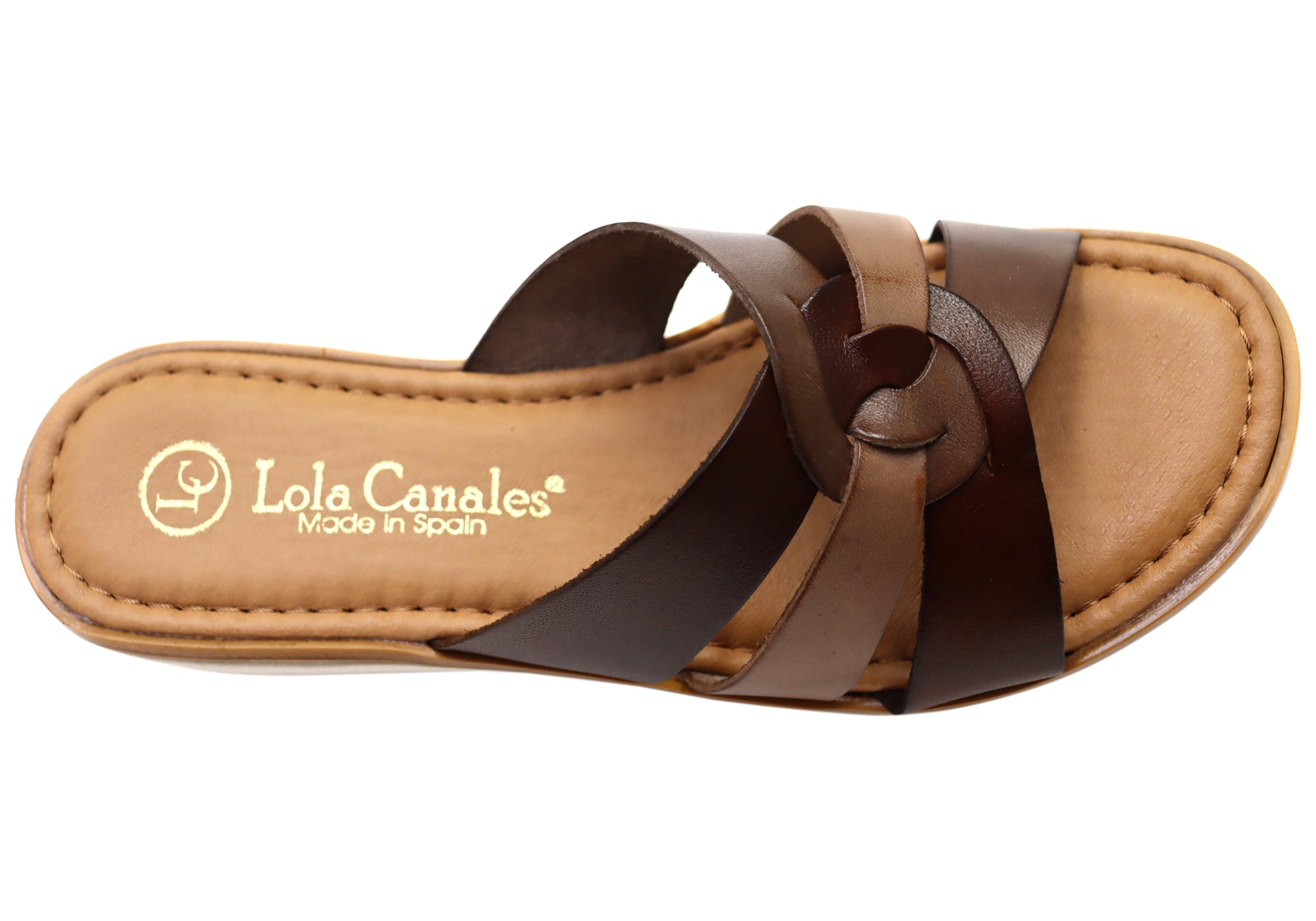 Lola Canales Zena Women's Comfortable Spanish Leather Slides Sandals - Perfect for Beach, Pool, and Summer Casual Outfits