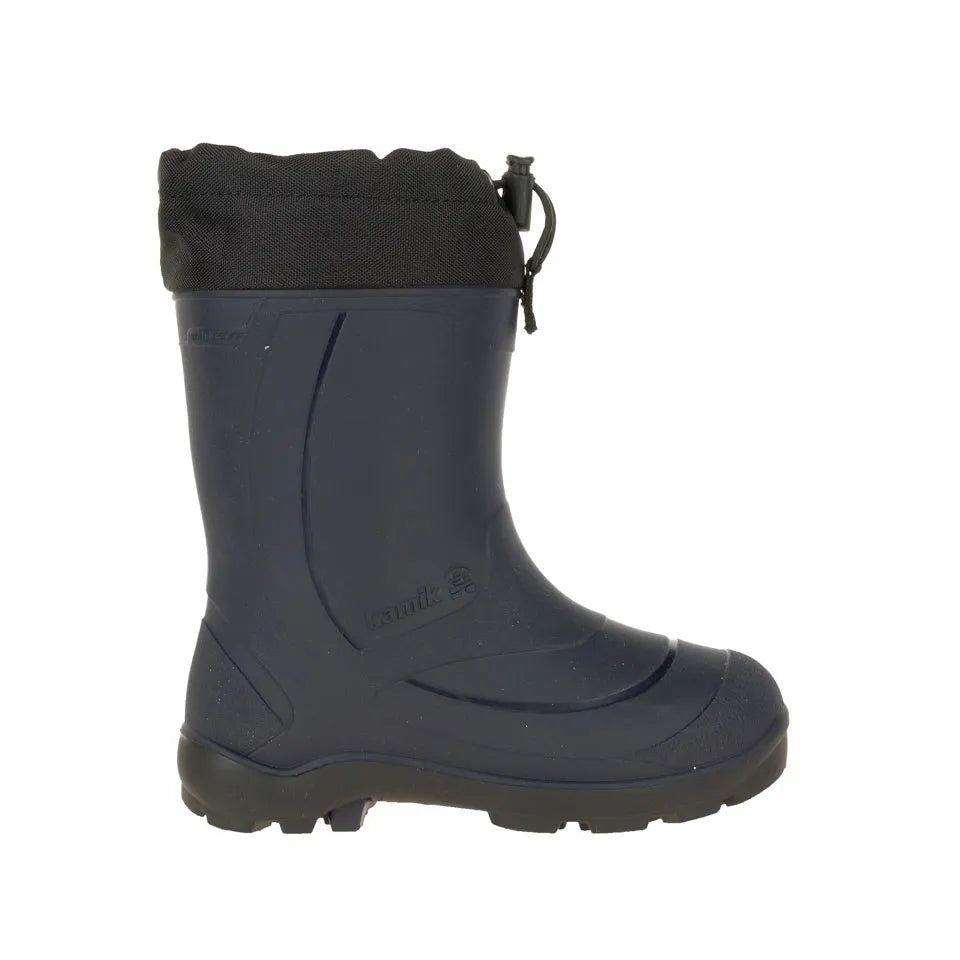 Kamik Navy Snobuster 1 Boot - Waterproof Winter Snow Boots for Women & Men, Insulated Cold Weather Boots with Traction - Perfect for Snowy Hikes, Ice Fishing & Winter Adventures