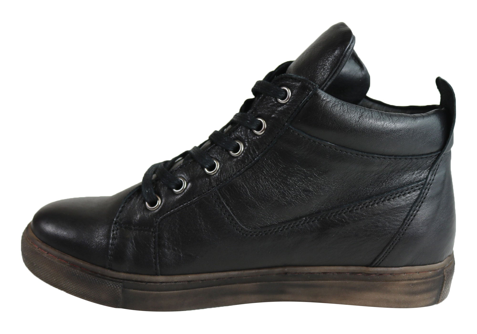 Women's Comfort EG1570 Flat Leather Ankle Boots - European Style for Casual Wear, Office & Walking