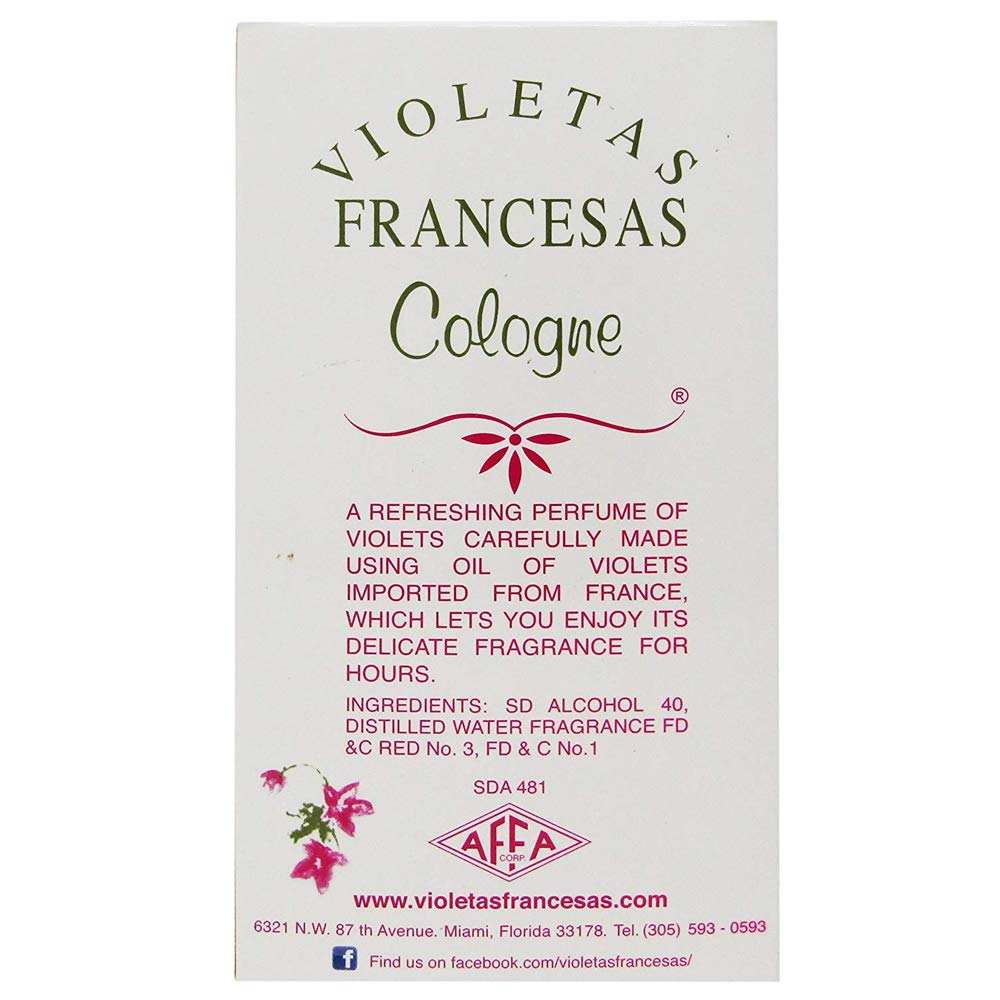 AFFA Violetas Francesas Cologne for Women - French Violet Perfume Spray, Long-Lasting Floral Fragrance, Perfect for Daily Wear, Special Occasions & Gifts