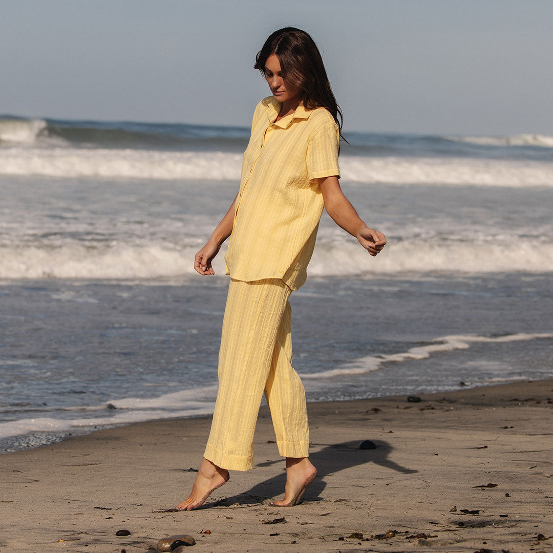 Butter Soft Cabana Pants for Women - Lightweight Lounge Pants for Beach, Yoga & Summer Vacation - Comfortable Elastic Waist Casual Wear