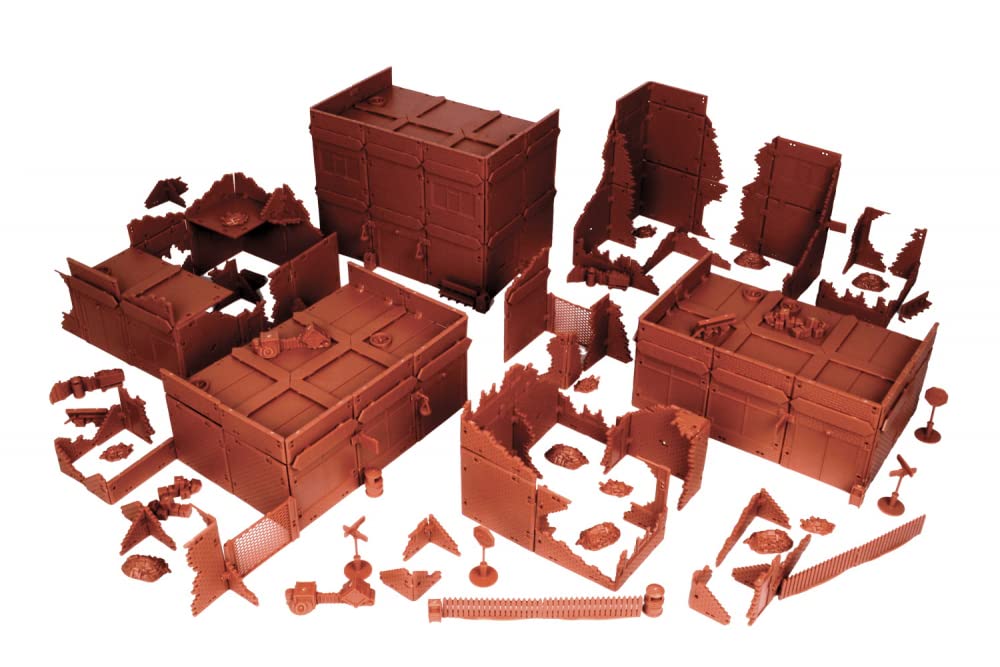 Mantic Entertainment Terrain Crate: City Battle - Premium Wargaming Terrain Set for Tabletop RPG & Miniature Battles - Perfect for Dungeons & Dragons, Warhammer, and Fantasy Wargaming Scenes