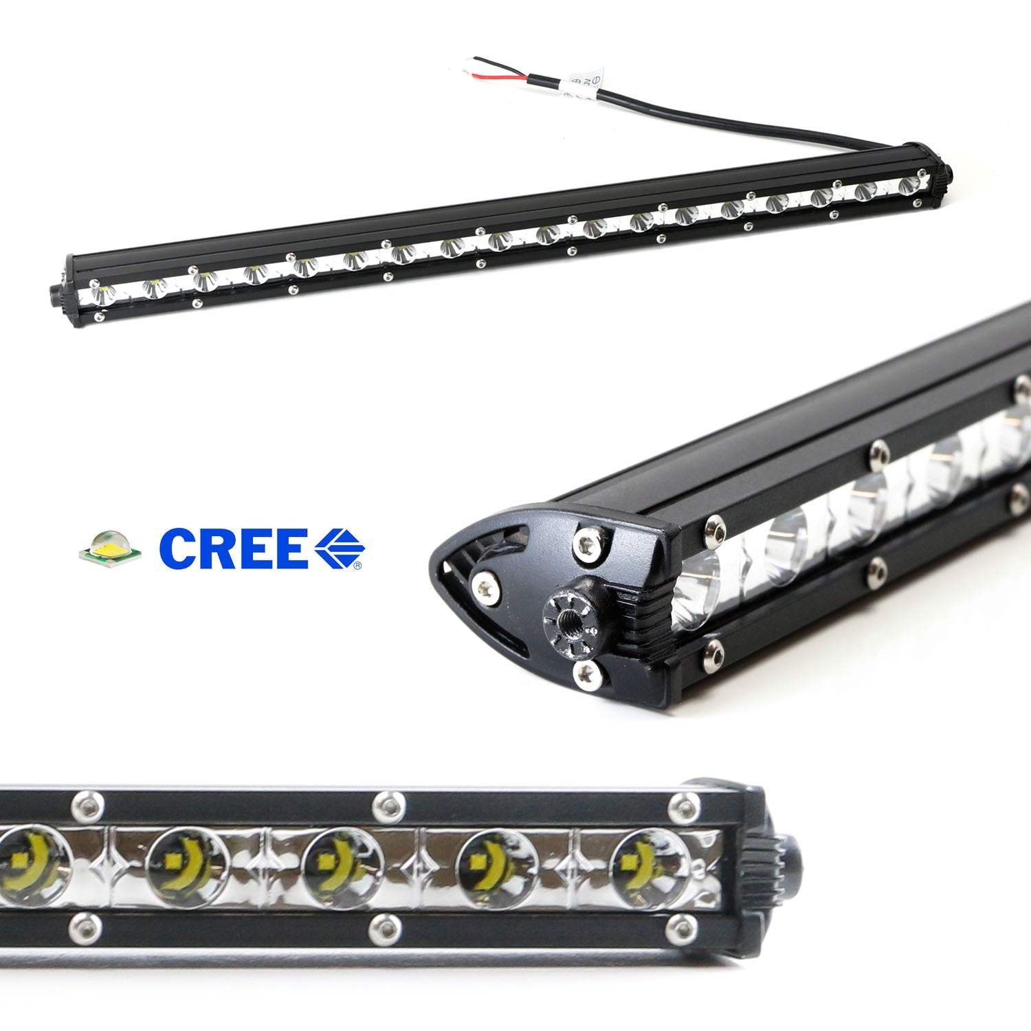 54W 20 LED Light Bar with Hidden Behind Grille Mount Bracket for 2015+ Ford F150 - Off-Road Lighting, Truck Accessories, Night Driving & Adventure Use