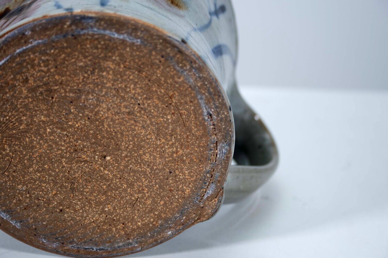 John Glick Ceramic Stoneware Mug VI - Handcrafted Plum Tree Pottery with Stamped Design - Perfect for Coffee, Tea & Hot Beverages at Home or Office