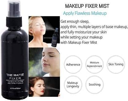 Women's & Girls' Tya 6155 Multicolor Makeup Kit - 7 Black Makeup Brushes, Matte Fixer, Primer, Foundation, 36H Eyeliner, 3-in-1 Mascara - Perfect for Daily Makeup, Parties & Special Occasions (Pack of 15)