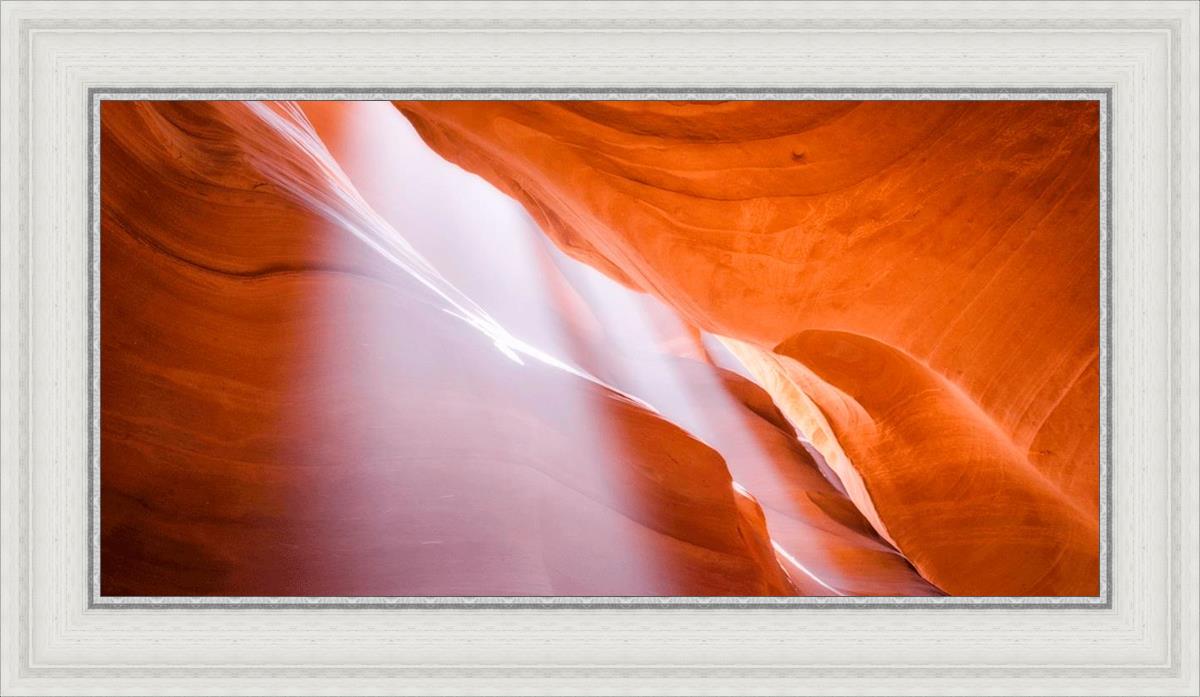 Stunning Antelope Canyon Light Shafts Photography - Natural Sunbeams in Slot Canyon - Perfect for Wall Art, Travel Inspiration & Desert Landscape Decor