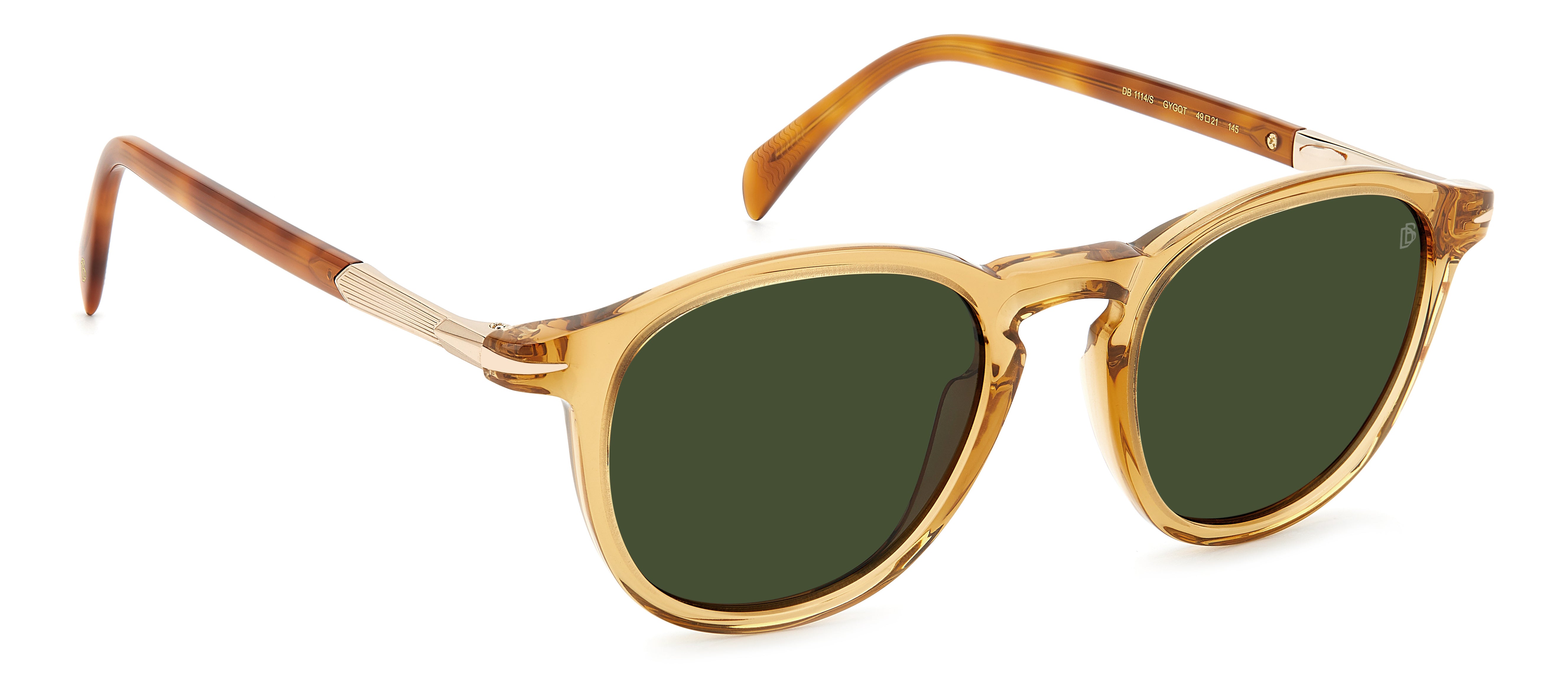 David Beckham DB1114/S Sunglasses - Polarized Aviator Style for Men - Perfect for Driving, Outdoor Sports & Fashion Accessories