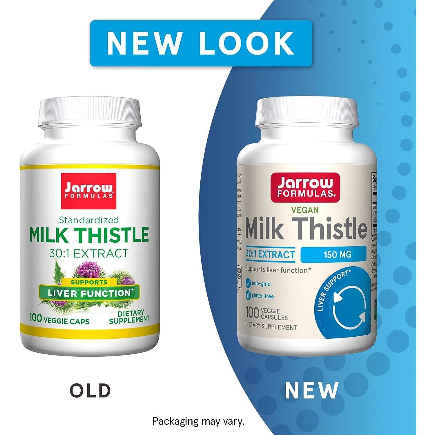 Jarrow Formulas Milk Thistle 150mg - Liver Support Supplement for Detox & Liver Health - Supports Natural Cleansing & Digestion - Perfect for Daily Wellness & Post-Alcohol Recovery