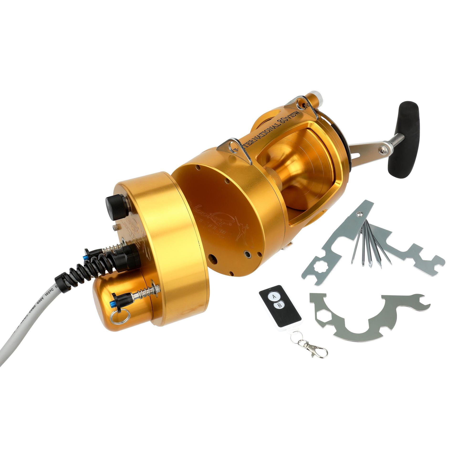 International® VI Detachable Electric Fishing Reel - Saltwater & Freshwater Spinning Reel for Offshore, Surf, and Boat Fishing - Lightweight & Powerful Motor for Smooth Casting and Retrieval