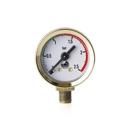 La Pavoni Professional Brass Espresso Machine Pressure Gauge - Compatible with Europiccola & Professional Models - Perfect for Home Baristas & Coffee Shops