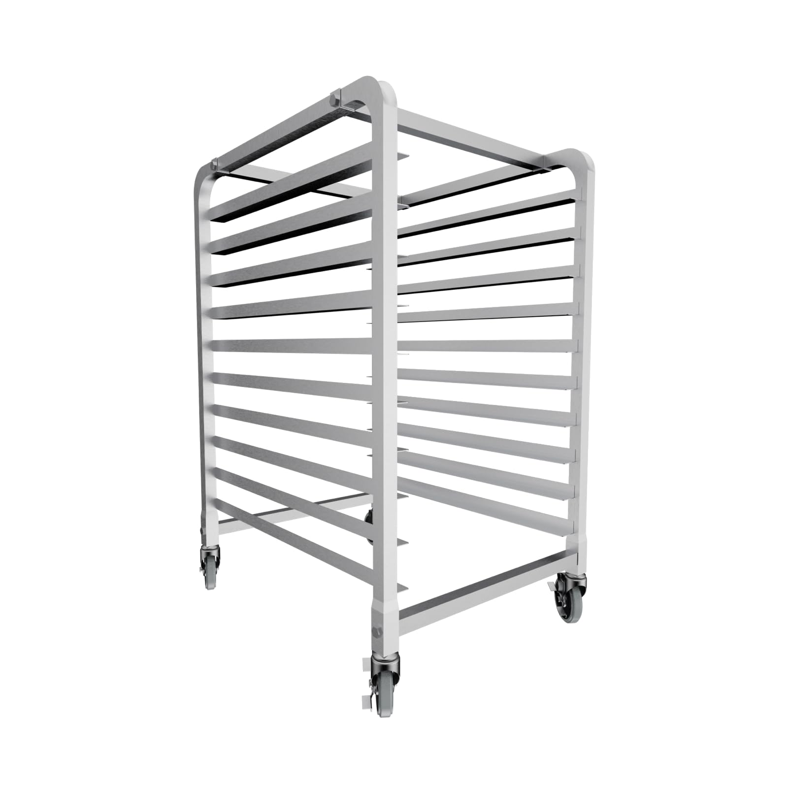 10-Tier Heavy Duty Commercial Bun Pan Bakery Rack with 5
