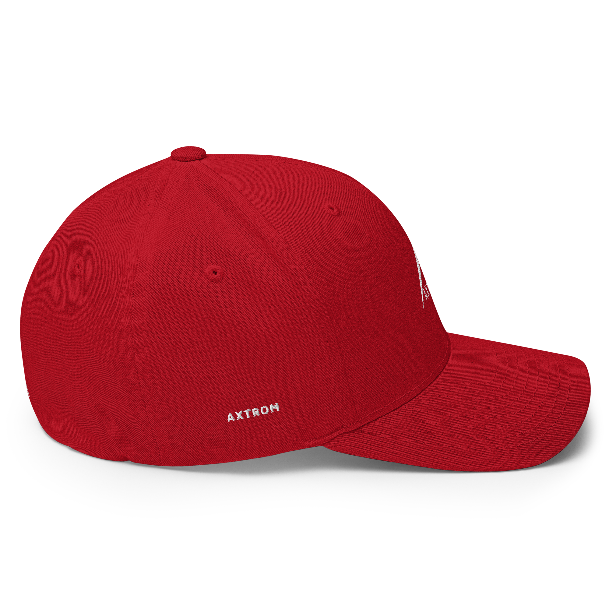 Flexfit Baseball Cap (White/Red) - Adjustable & Comfortable for Men & Women - Perfect for Outdoor Sports, Casual Wear & Sun Protection