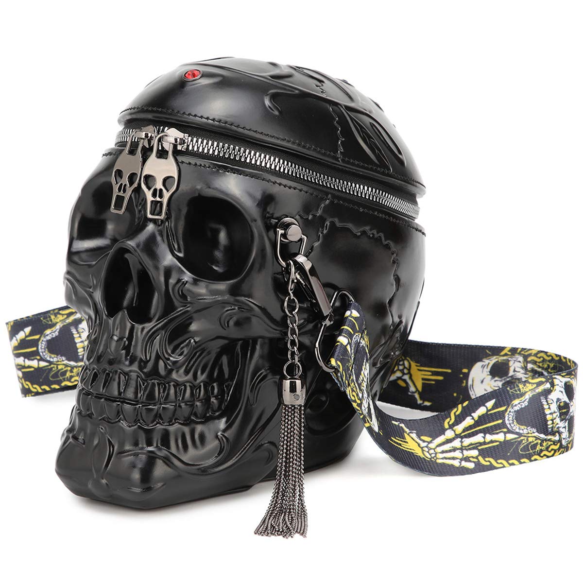 Kiisy Gothic Skull Crossbody Purse for Women - Stylish Shoulder Handbag with Skull Design, Perfect for Halloween, Parties, and Gothic Fashion Accessories
