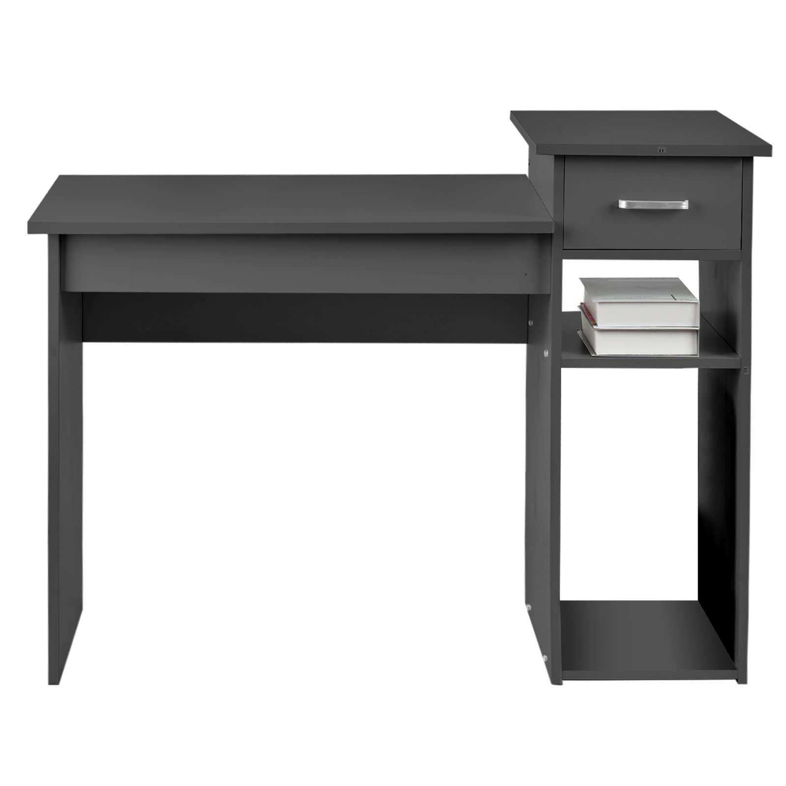 KEEADI Home Office Computer Desk with Drawers - Small Space-Saving Study Desk for Dorm, Bedroom & Workspace - Perfect for Remote Work & Online Learning
