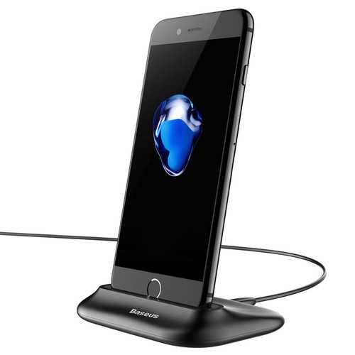Baseus Little Volcano Charging Station Dock - 3 in 1 Desktop Phone Stand Holder for iPhone 7/8/X, Samsung, Android Phones - Perfect for Office, Home & Travel Use