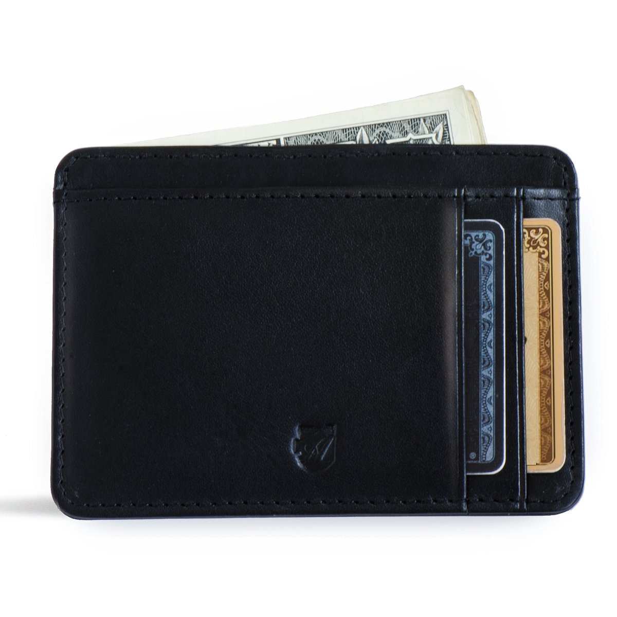 Slim Front Pocket RFID Wallet for Men - Minimalist ID Card Holder with Money Clip - Green Medium Size - Perfect for Travel, Business & Everyday Carry
