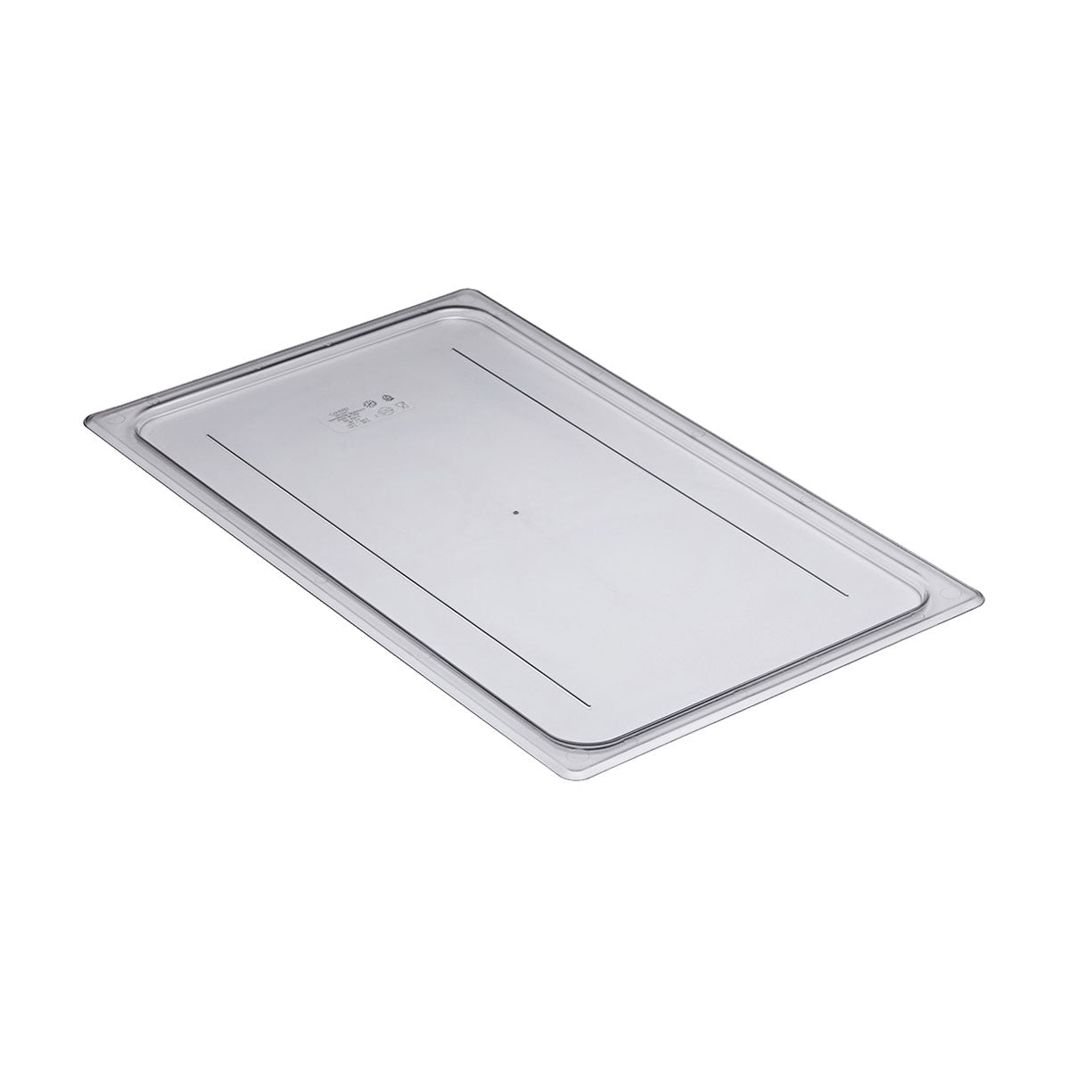 Cambro 10CWC135 Camwear Clear Full Size Food Pan Lid - Durable Plastic Cover for Commercial Kitchens, Food Storage & Catering Services