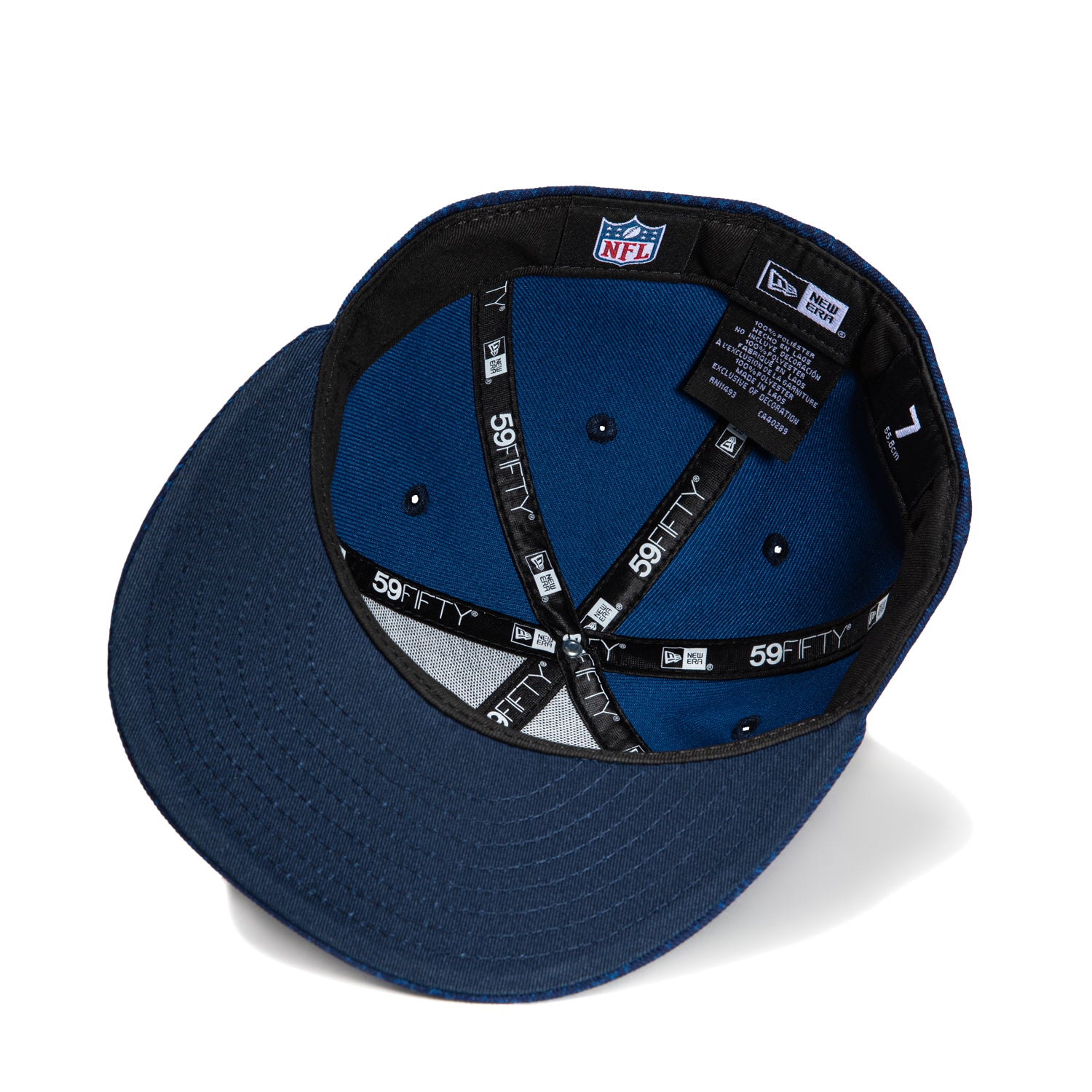 New Era 59Fifty 2024 Dallas Cowboys NFL Sideline Cap with National League Patch - Navy Blue Baseball Hat for Fans, Sports Events & Casual Wear