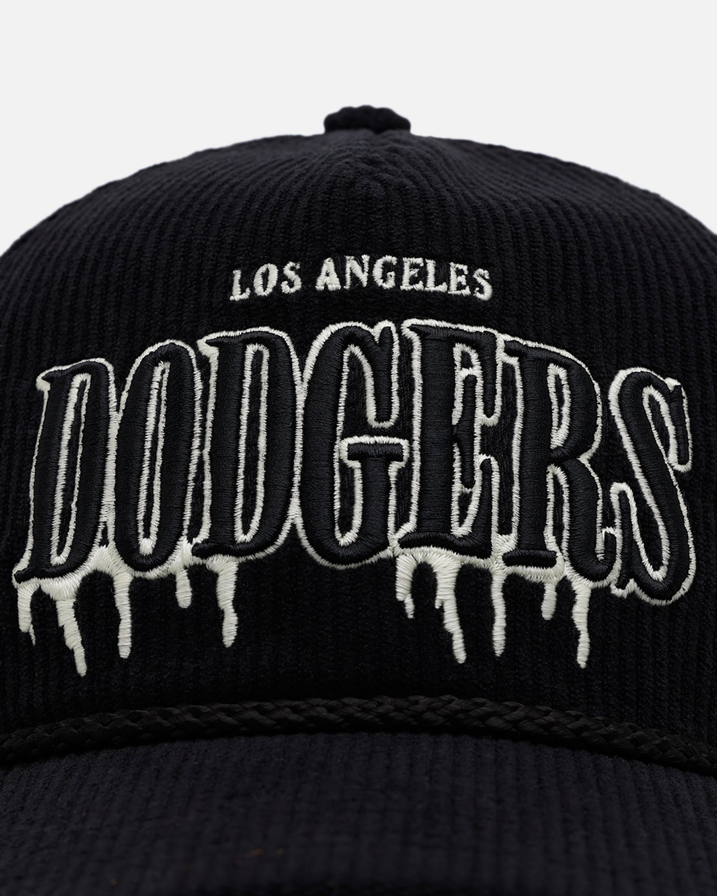 47 Brand Los Angeles Dodgers 'Slasher' 47 Hitch Corduroy Snapback Hat - Black MLB Baseball Cap for Men & Women - Perfect for Games, Streetwear & Casual Outfits