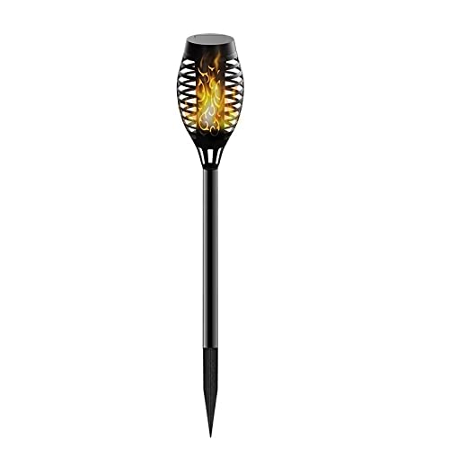 12 LED Solar Garden Lights Flickering Landscape Lights IP65 Waterproof Outdoor Path Lighting for Lawn, Yard, Patio - Pack of 2 (Warm White) | Perfect for Garden Decor, Walkway Illumination & Backyard Ambiance