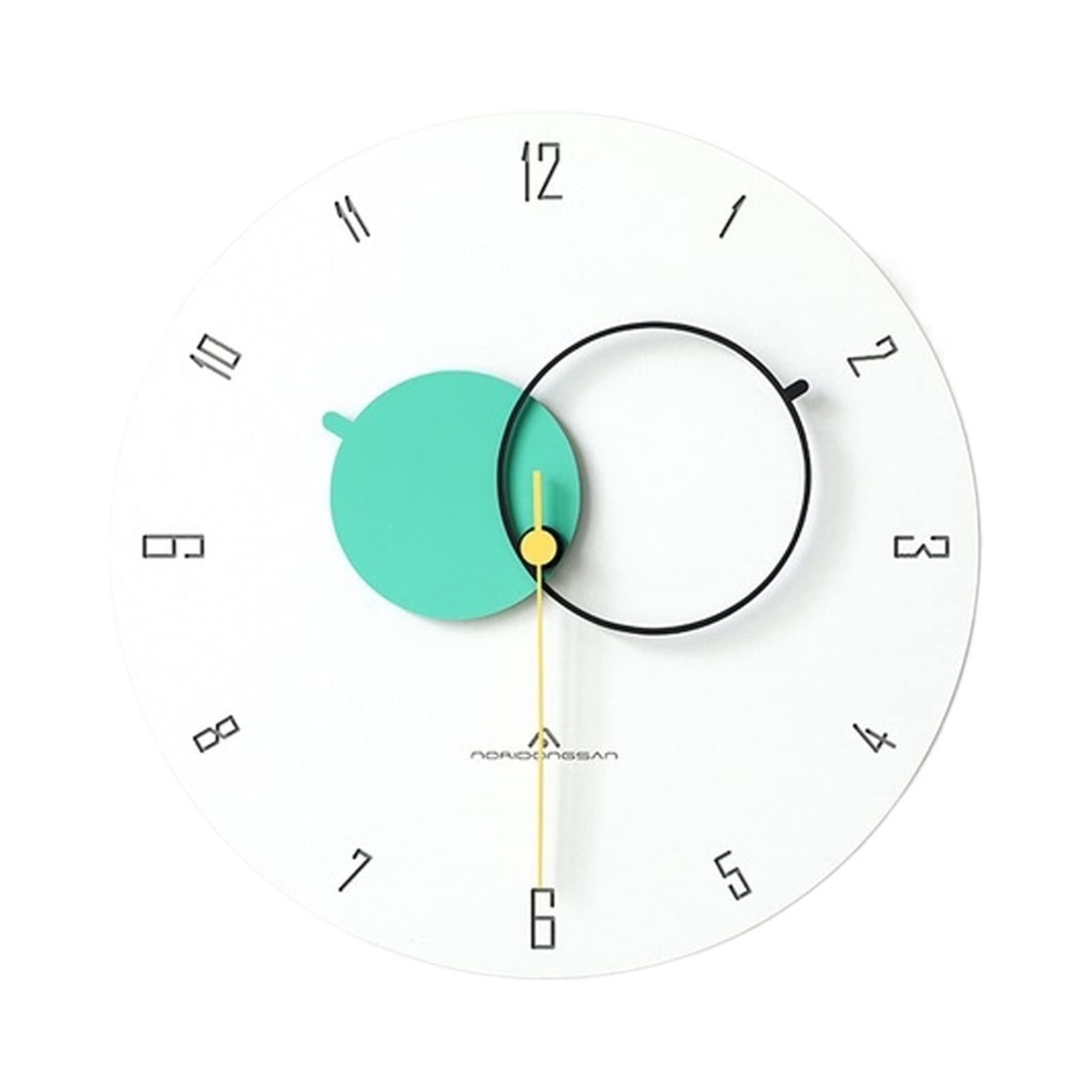 YUXI8541NO Modern Silent Wall Clock - Stylish Living Room Decor, Creative Mute Design for Home & Office | Perfect for Bedroom, Kitchen, and Workspace