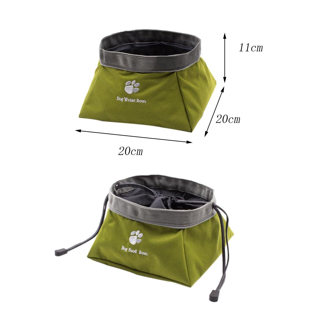 UJEAVETTE® Collapsible Travel Bowl for Dogs & Cats - Leak Proof Pet Food & Water Dish for Hiking, Camping & Outdoor Adventures