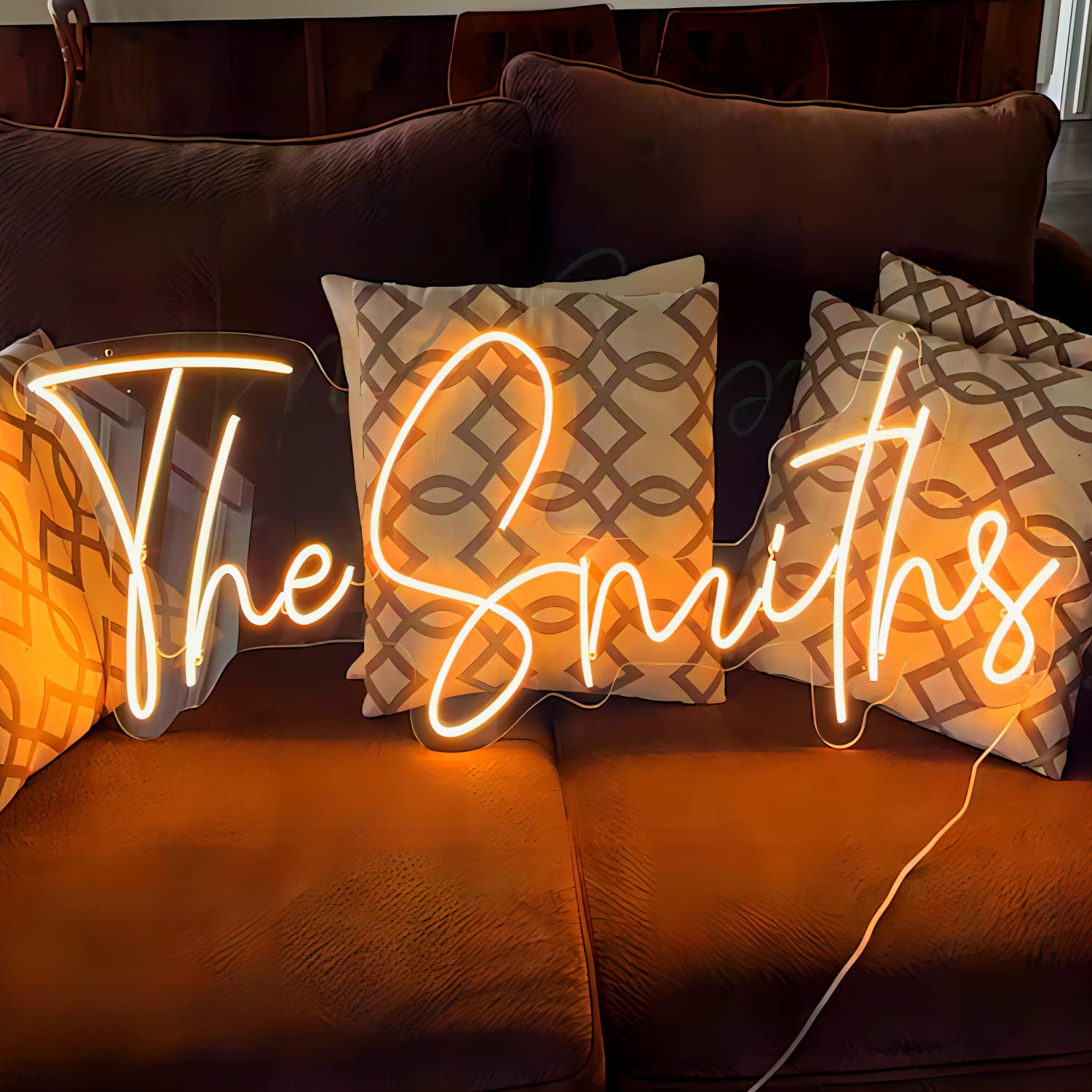 Custom Neon Signs - Personalized Large LED Neon Lights for Wall Decor, Wedding, Birthday Party, Bedroom, Bar & Shop Name Logo (18