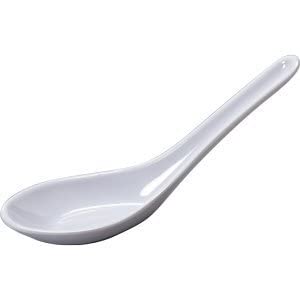 JapanBargain 3421 - 60 Pack Japanese Soup Spoons, Chinese Rice Spoons, Pho & Ramen Spoons, Wonton Soup Spoons - White Color | Perfect for Asian Cuisine, Noodle Soups, and Home Dining