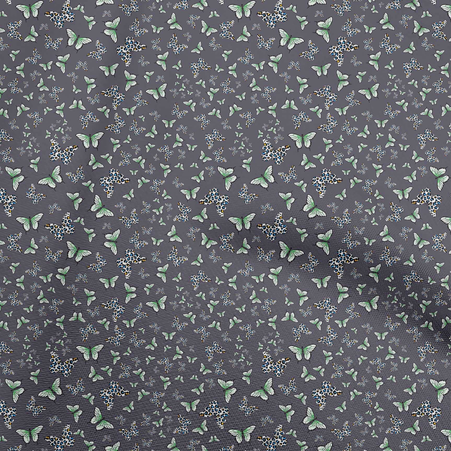 oneOone Rayon Violet Fabric with Butterfly Print - 56 Inch Wide for DIY Clothing & Sewing Supplies | Perfect for Dresses, Skirts, and Home Decor Projects