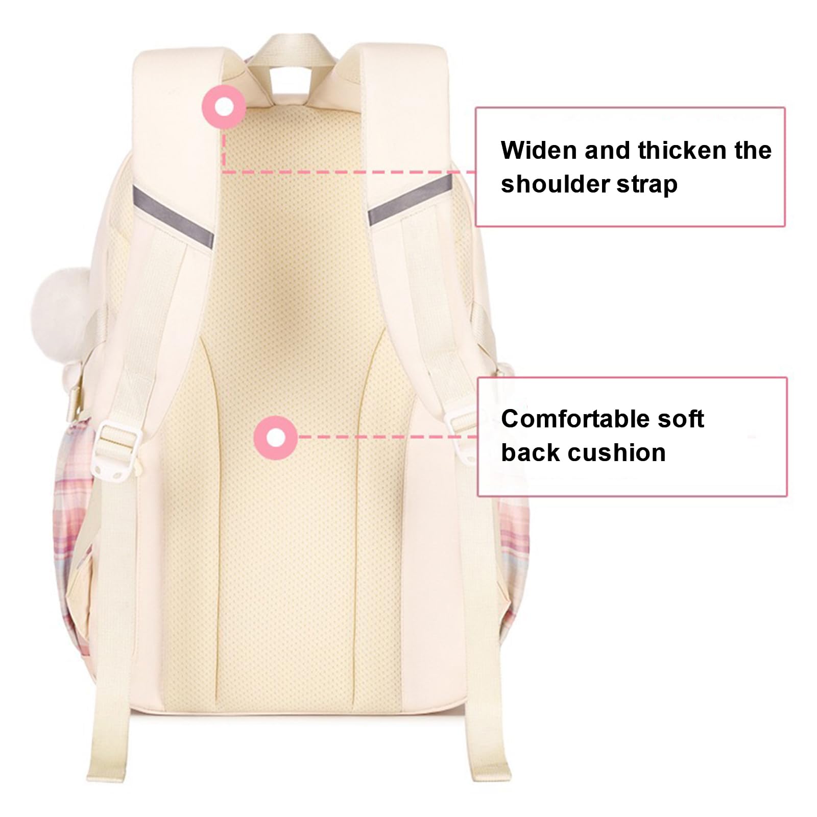 Stylish Black Laptop Backpack for Women & Teens - School & Travel