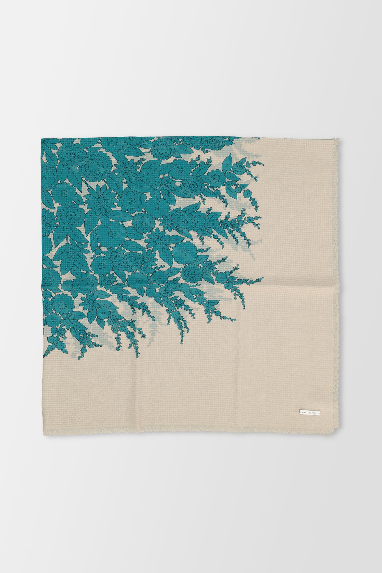 Mantero Teal Magnificent 3 - Premium Luxury Scarf for Women | Soft Cashmere Blend Shawl Wrap | Elegant Gift for Mother's Day & Special Occasions | Perfect for Office, Evening Parties & Winter Fashion