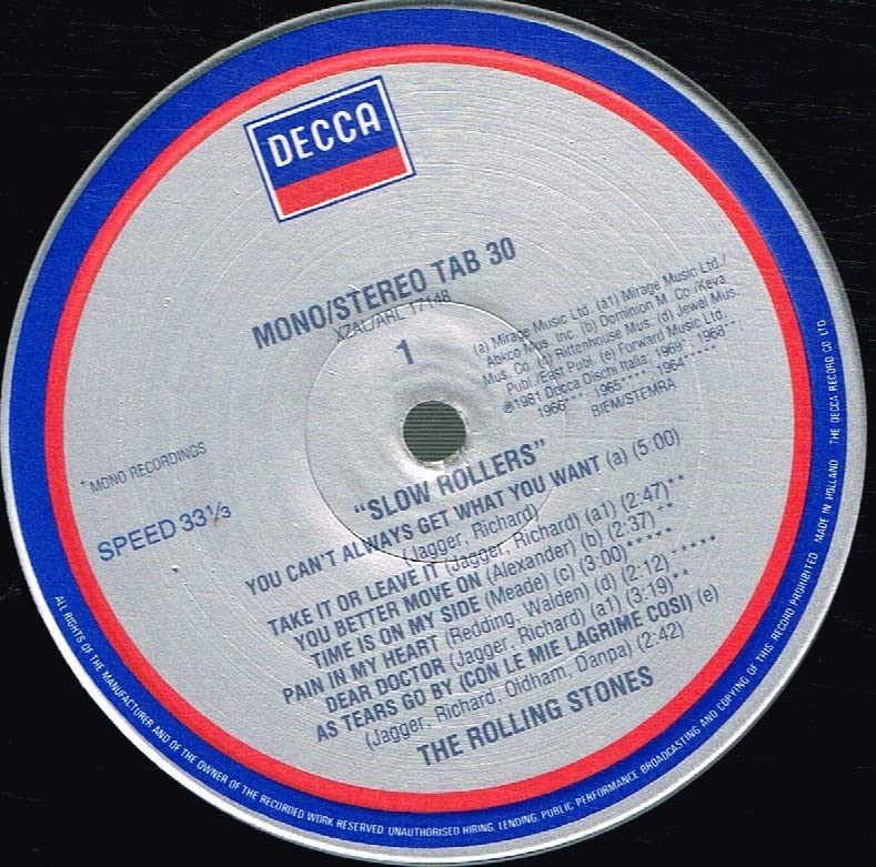 Slow Rollers Vinyl LP - Classic Jazz & Soul Records for Relaxing Evenings & Vinyl Collectors