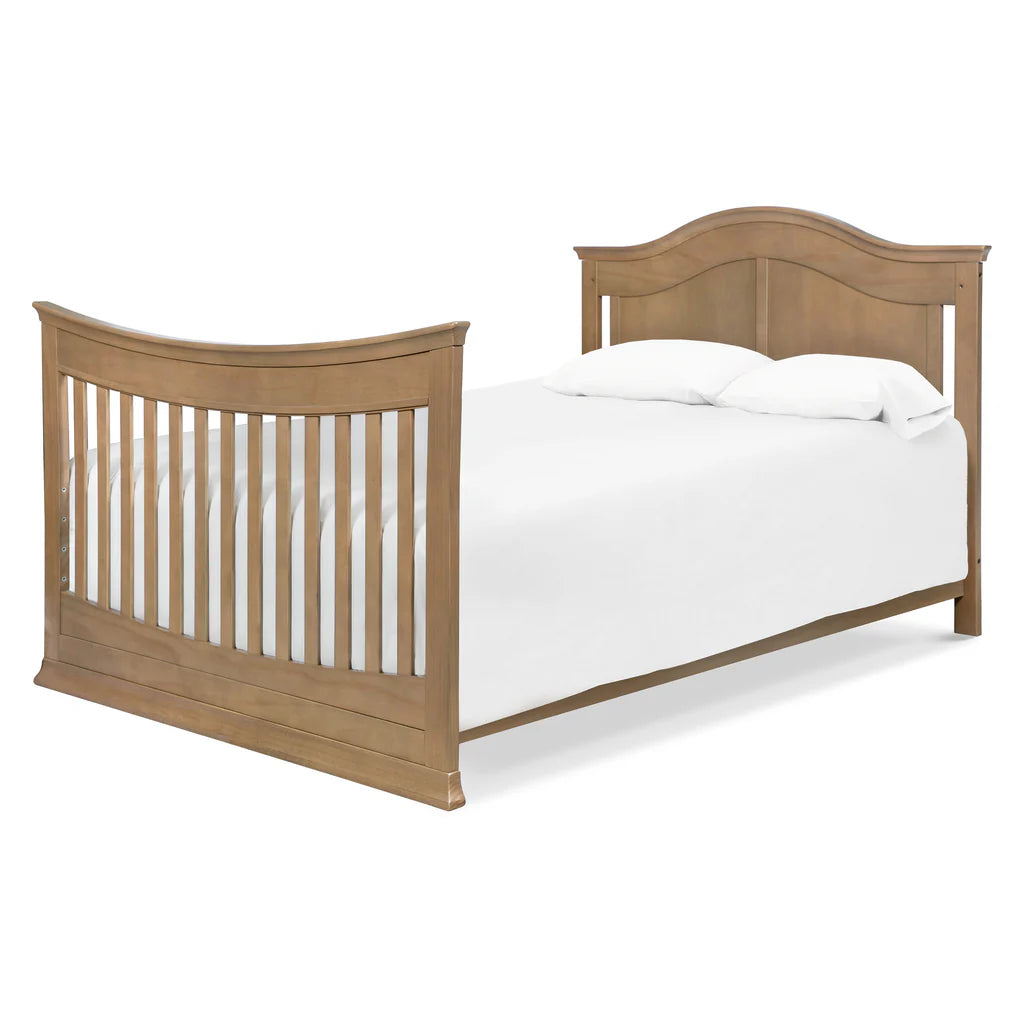 Meadow 4-in-1 Convertible Baby Crib - White Nursery Furniture for Newborn to Toddler Bed | Perfect for Modern Nurseries & Daycare Centers