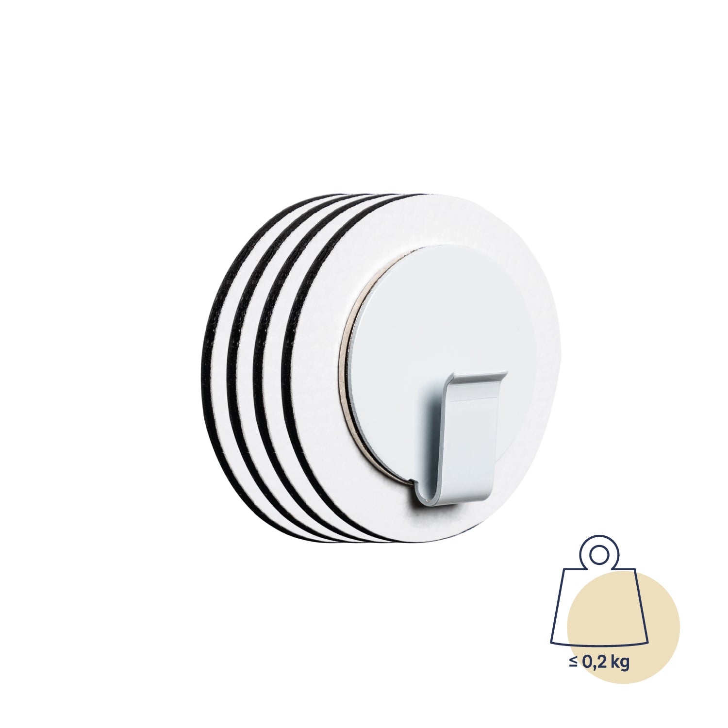 Strong Magnetic Hooks for Hanging - White Clever Bundle - Perfect for Kitchen, Bathroom, Garage & Office Organization