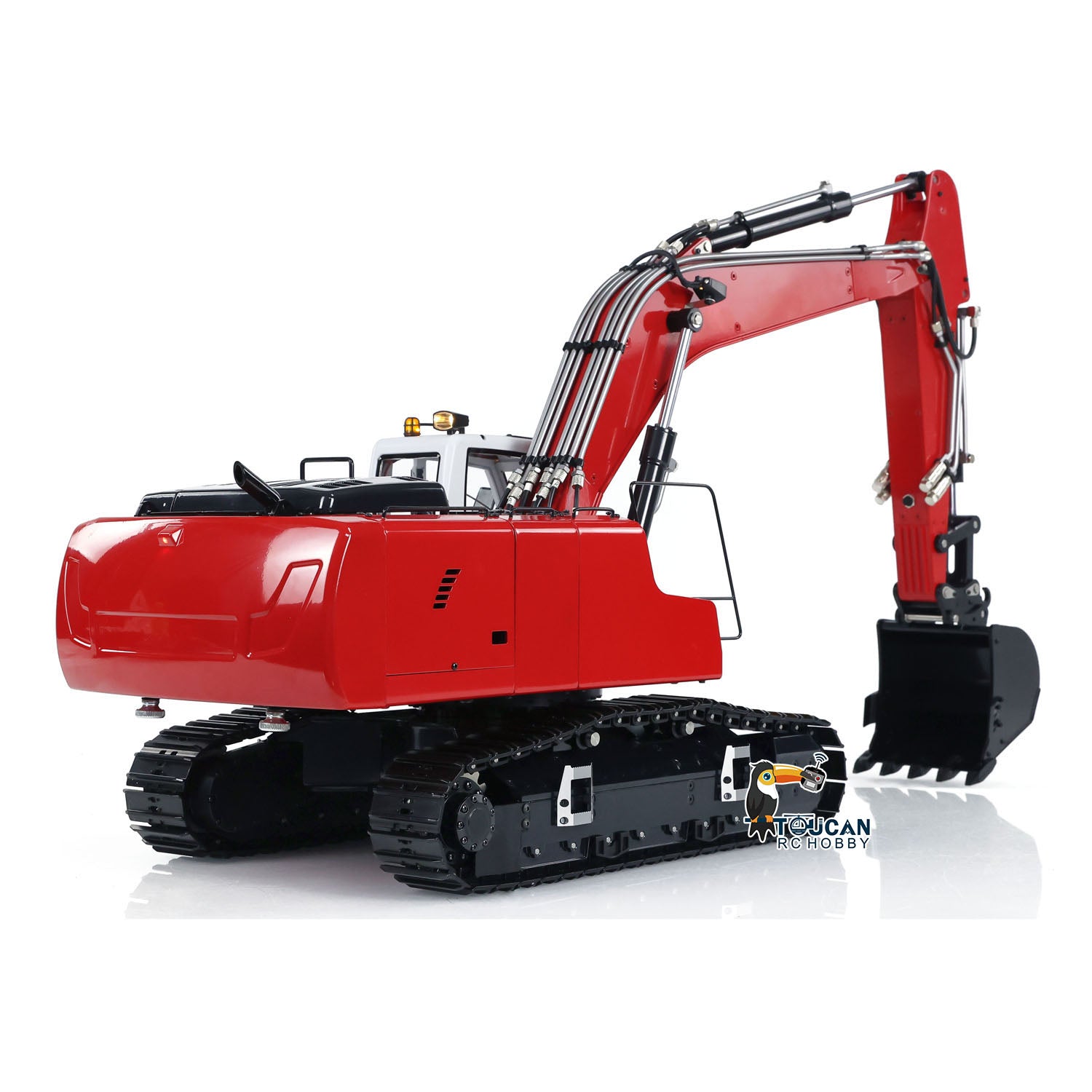 MTMODEL 1/14 Scale 946 Metal RC Hydraulic Excavator - Wireless Remote Control Construction Toy with 2 Arms, Clamshell Bucket & Ripper Attachment | Perfect for Construction Enthusiasts, Collectors & RC Hobbyists | Great for Outdoor Play, Sandbox Activities & DIY Construction Projects