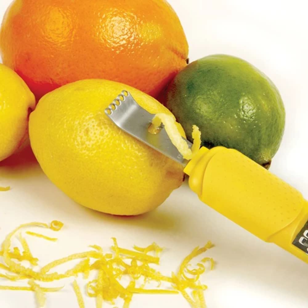 Norpro Stainless Steel Lemon Zester Grater - Microplane for Citrus, Cheese & Chocolate - Perfect for Baking, Garnishing & Cooking