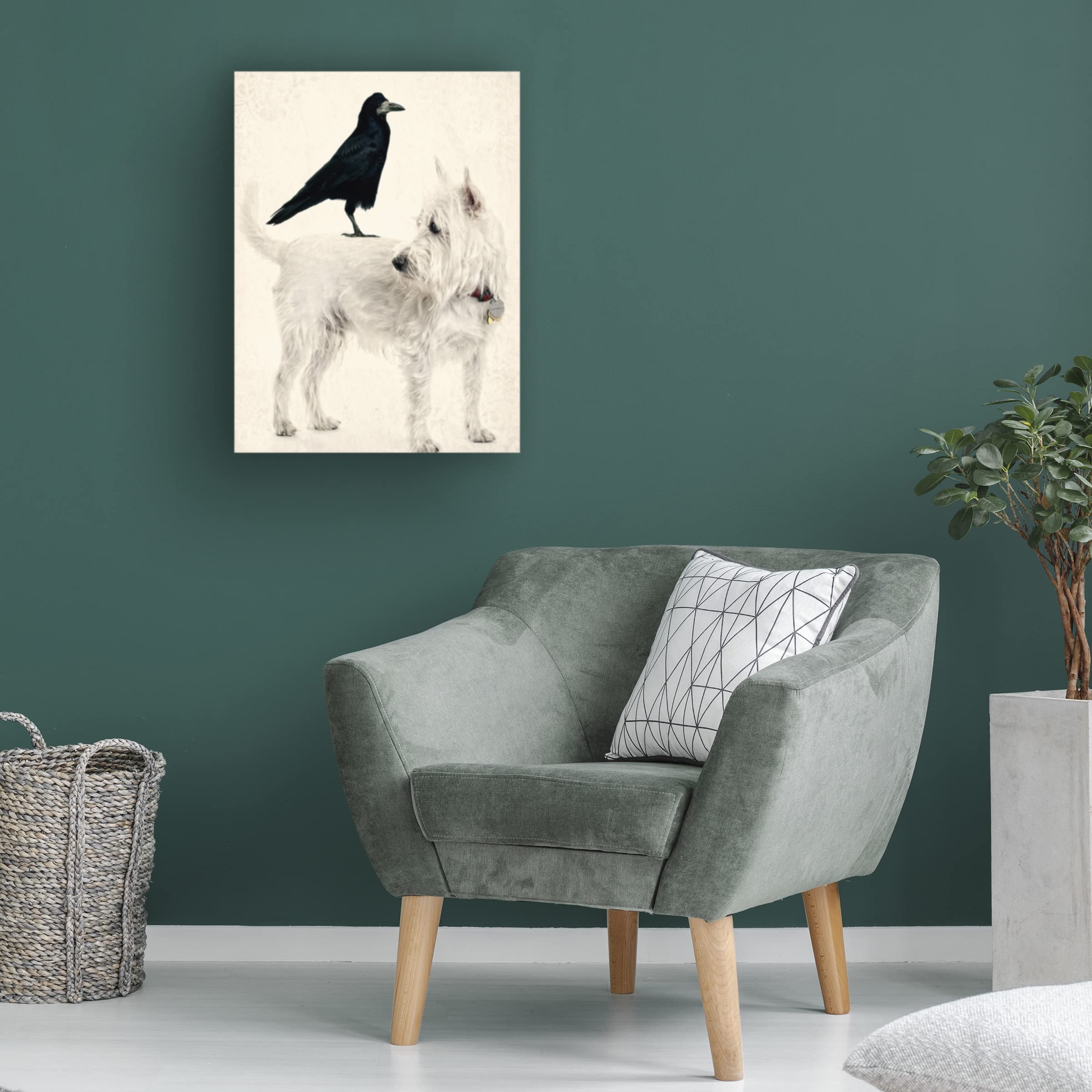 Edward M Fielding 'The Hitchhiker' Canvas Wall Art Print - Modern Home & Office Decor for Living Room, Bedroom, or Gallery Display